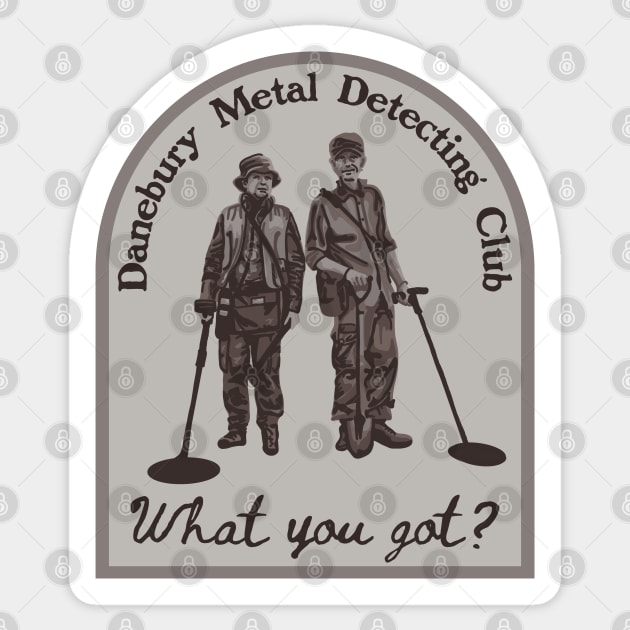 Danebury Metal Detecting Club Sticker by Slightly Unhinged